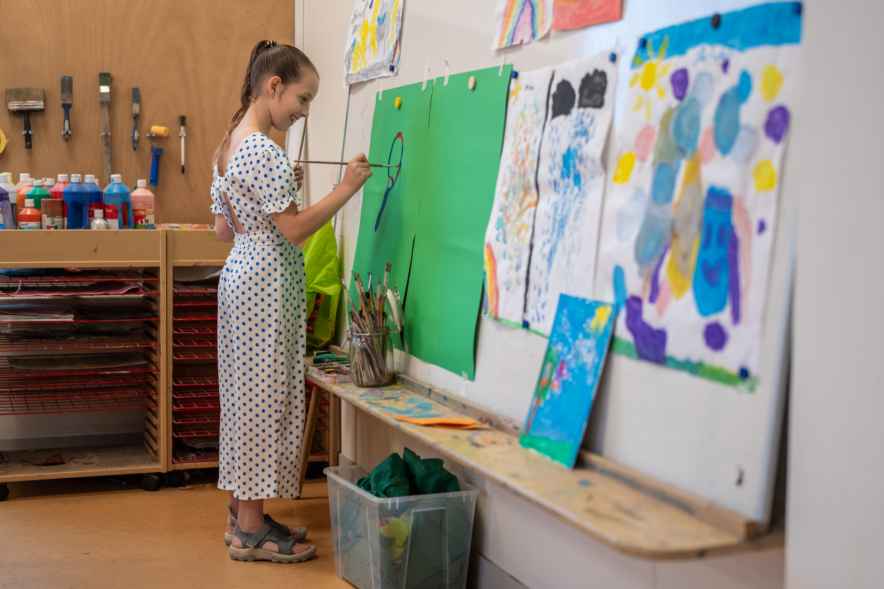 Expositiewand kinderen